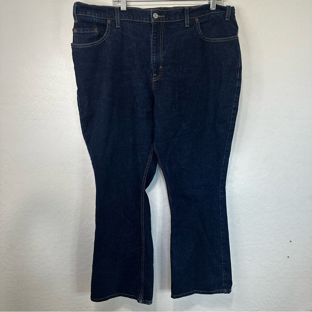 Levi Strauss Co‎ Women’s 515 Dark Blue Jeans Classic Straight Fit 20 M boot cut